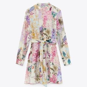 ZARA FLORAL PRINT DRESS